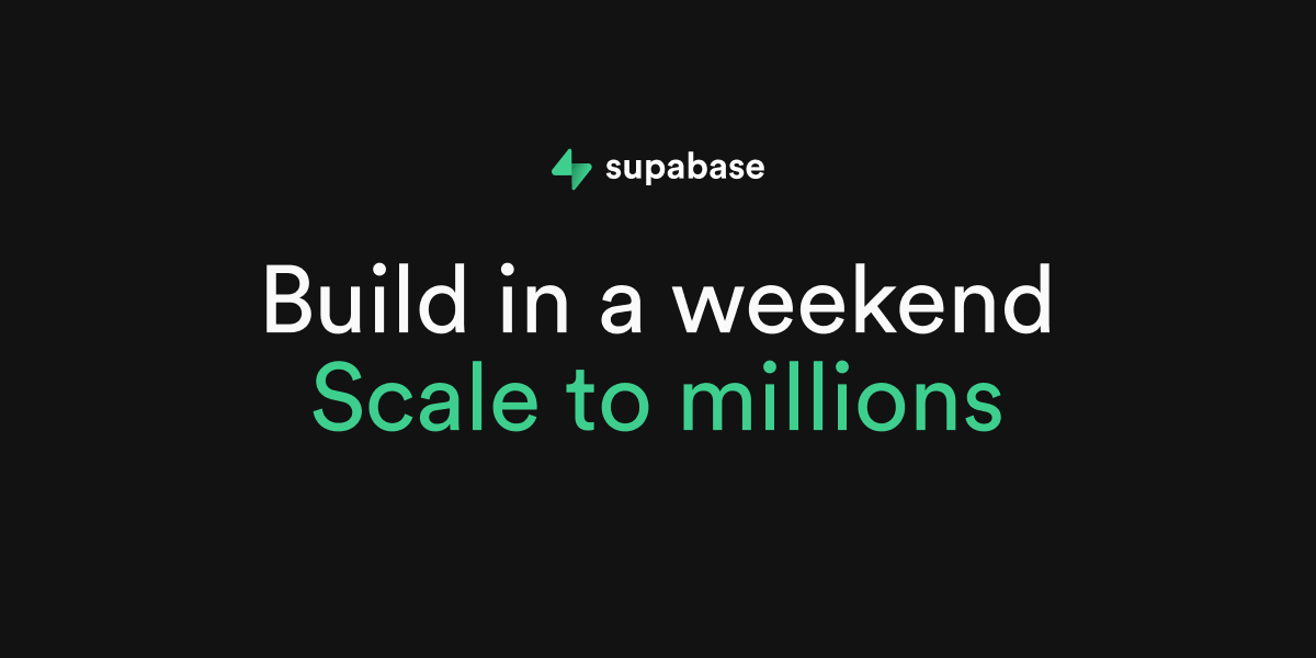 Supabase Open Graph image